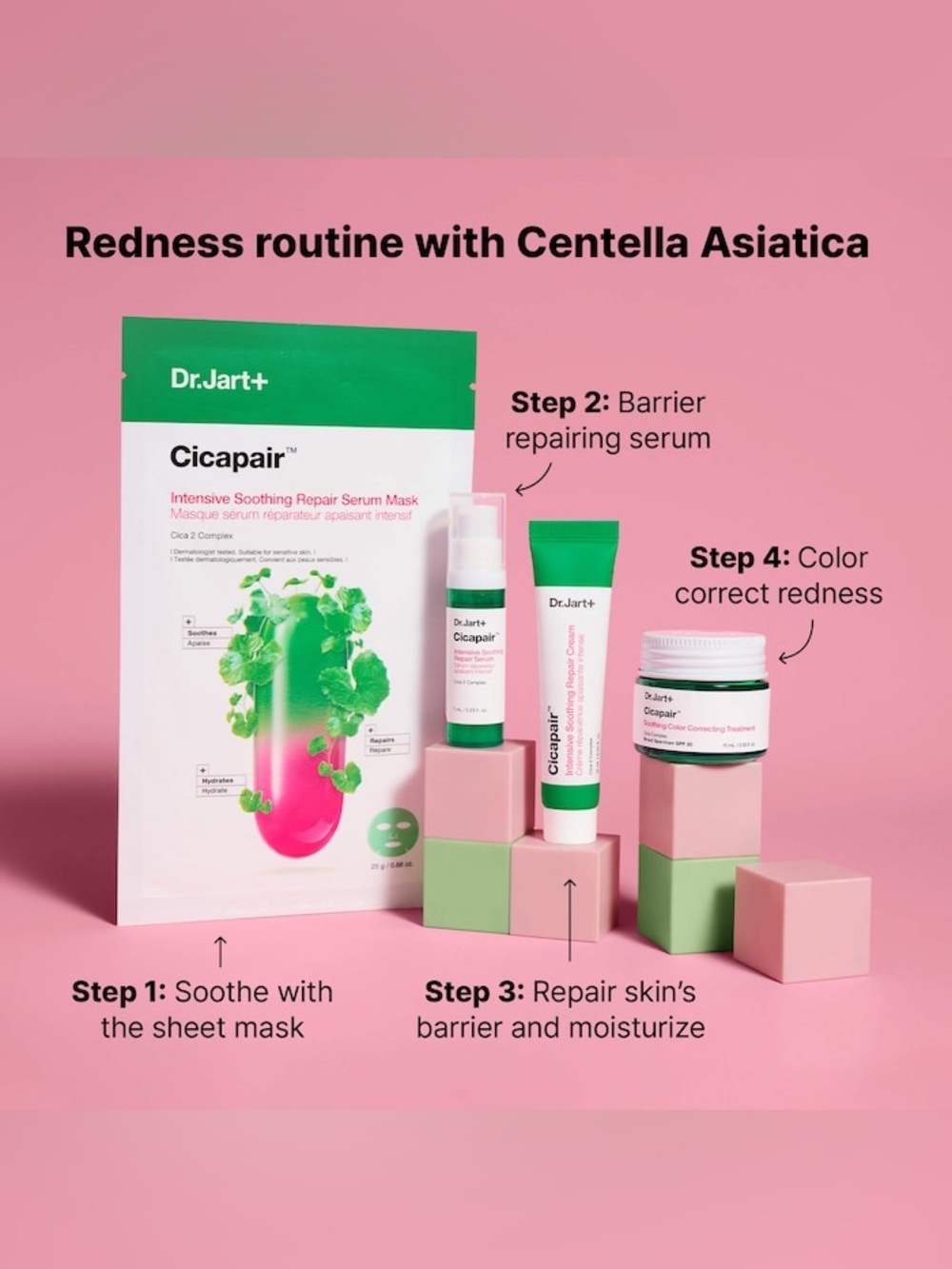 Dr. Jart+ Cicapair Redness Rescue Kit NIB